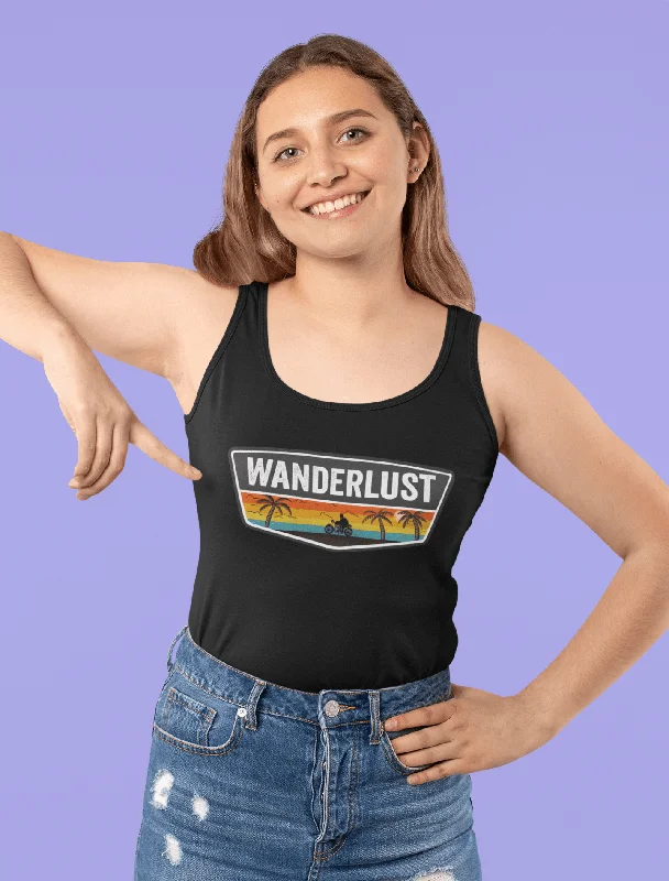 Women's Blouse with Wide Collar"WANDERLUST" - Tank Top's