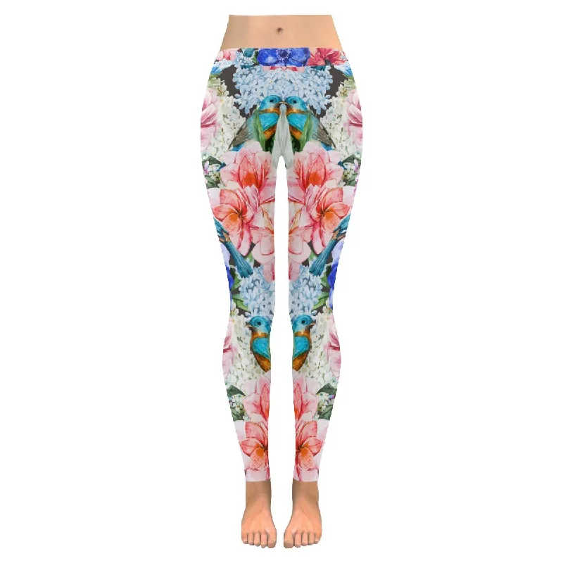 Zenzzle graphic Watercolor flowers Low Rise Ladies yoga Leggings for women