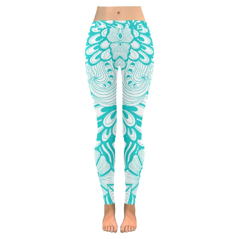 Zenzzle graphic flowers Low Rise Ladies yoga Legging for women