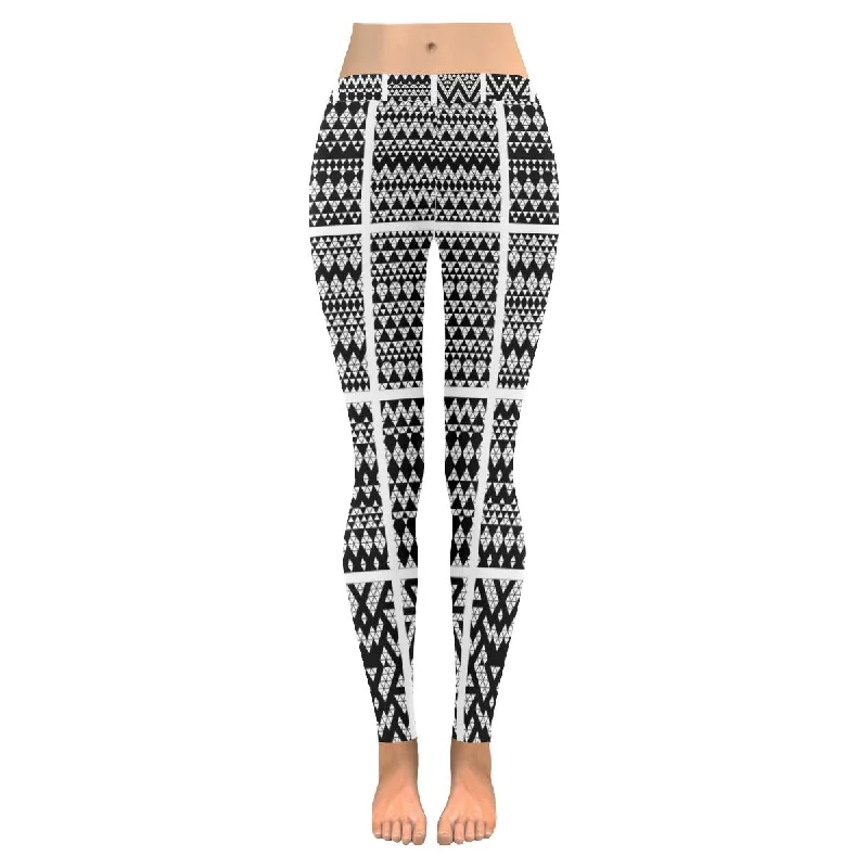 Zenzzle Tribal lace pattern print Low Rise Women yoga running Leggings