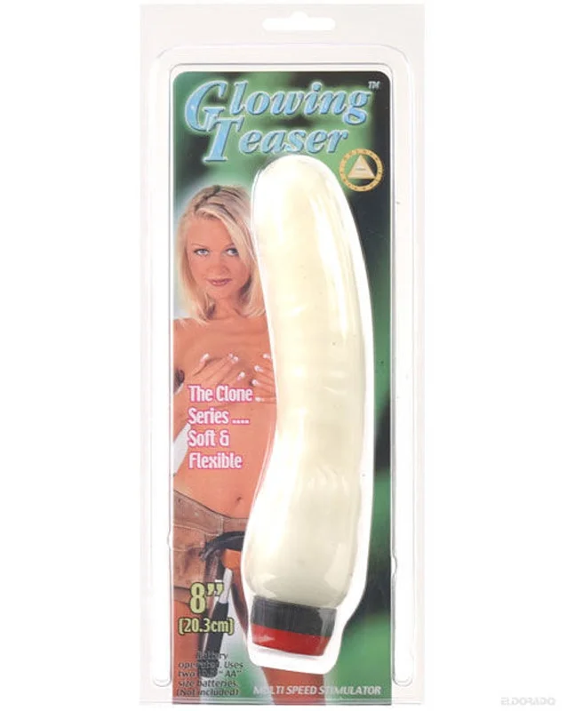 lace appliqué braNite Lite Glowing Teaser Vibrator - White