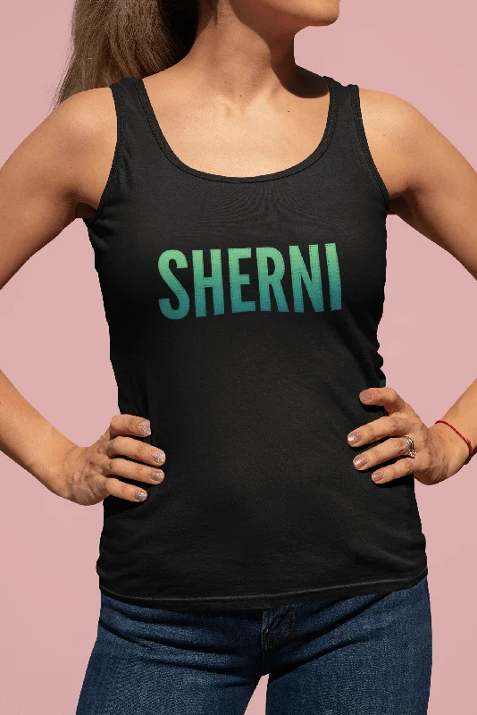 Women's Blouse with Notched Collar"SHERNI" - Tank Tops