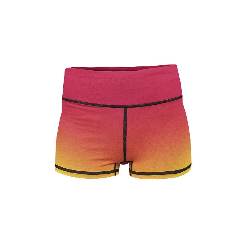 Women's Floral ShortsSummer Sunset Yoga Shorts