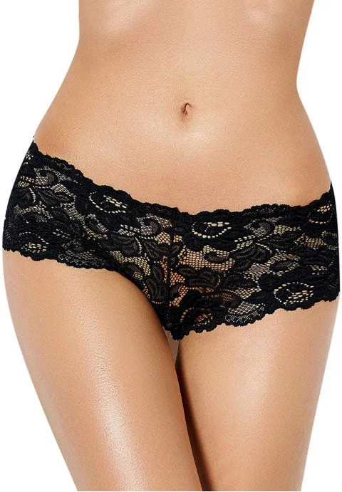 moisture-wicking seamless panties for womenPlus Size All Over Lace Boyshort