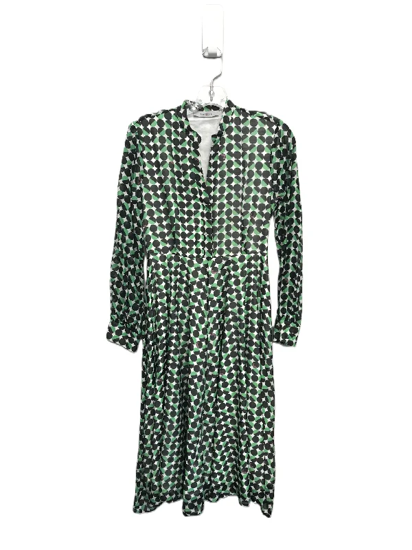 Women's Round-Neck DressesBlack & Green Dress Work By Marella Size: Xs