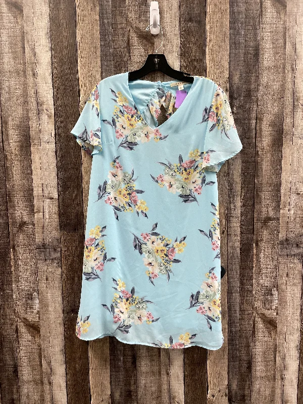 Women's Gathered DressesFloral Print Dress Casual Short Miami, Size M