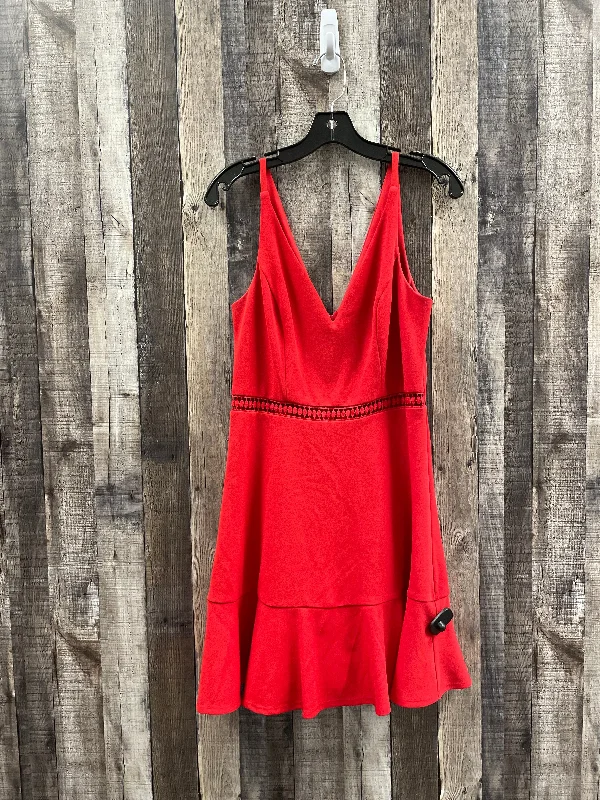 Women's Mandarin-Neck DressesRed Dress Casual Short Speechless, Size M