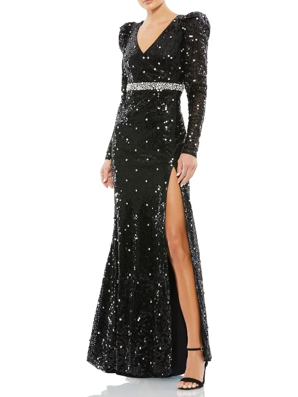 Women's Mini DressesWomens Sequined Long Evening Dress