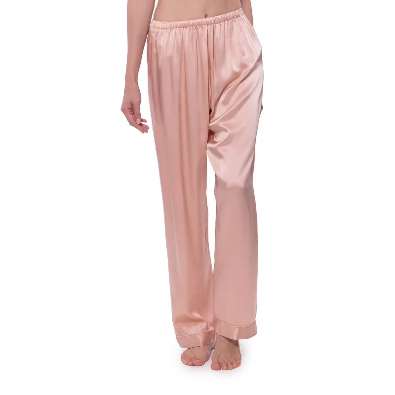 women's pajamas with hidden pockets100% Silk Pajama  Long Pant For Women