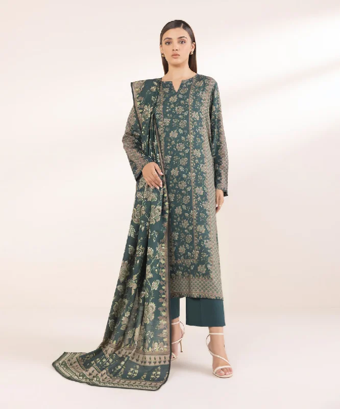 women's pajamas for winter warmthPrinted Light Khaddar Dupatta