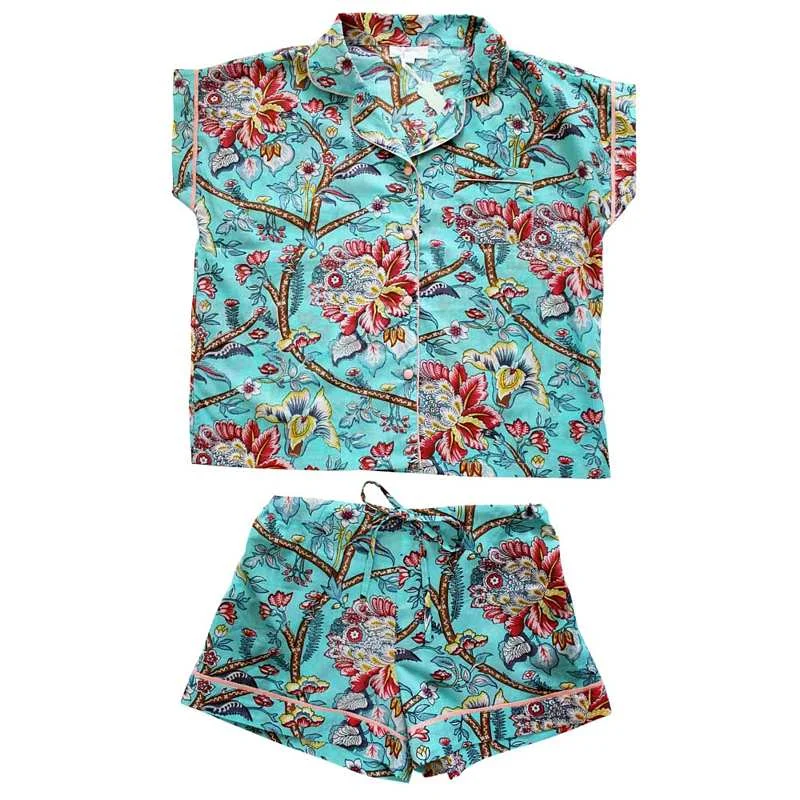 women's pajamas with a touch of elegance and sophisticationBlue Orchid Ladies Short Pyjamas