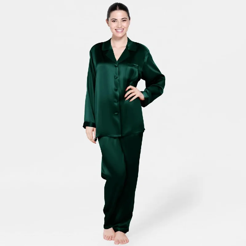 women's pajamas designed for sleepClassic 100% Mulberry  Luxury Nightwear Silk Pajamas Set for Women