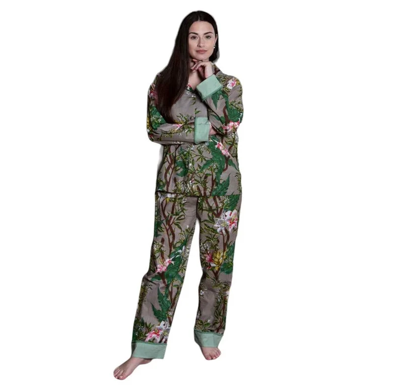 women's pajamas for those who want to feel pampered and lovedGrey Stargazer Lily Ladies Pyjamas