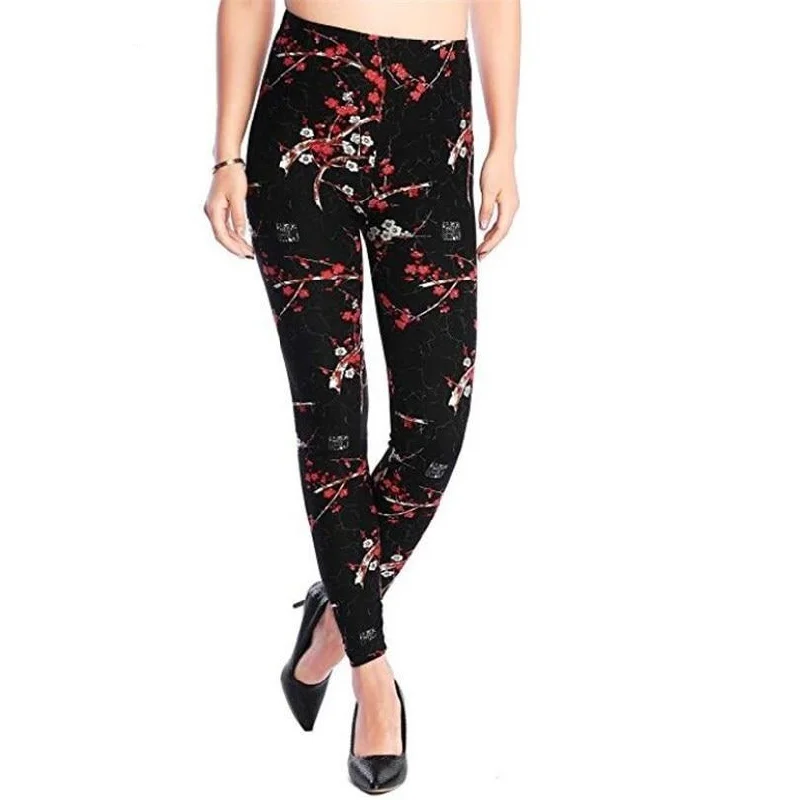 women's pajamas with a whimsical charmNew 2020 Print Flower Leggings