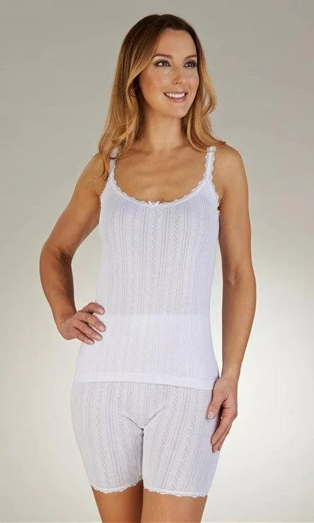 women's pajamas for those who love to dreamSlenderella white Thermal Camisole