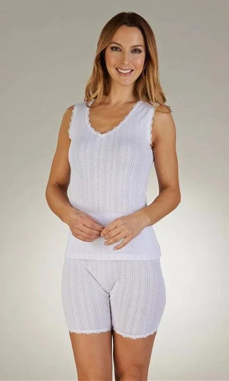 women's pajamas with a touch of whimsical funSlenderella Brushed Thermal Sleeveless Top